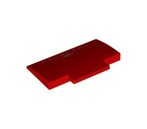 LEGO Red Slope 5 x 8 x 0.7 Curved with "Corvette" (71771 / 103625)