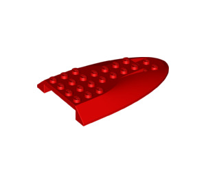 LEGO Red Slope 6 x 10 with Double Bow (87615)