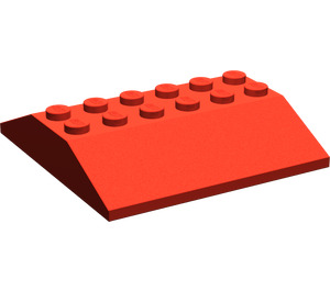 LEGO Rood Helling 6 x 6 (25°) Dubbele (4509)