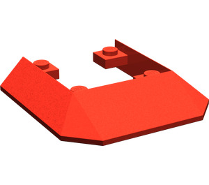 LEGO Red Slope 6 x 6 with Cutout (2876)
