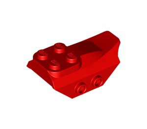 LEGO rouge Pente Brique avec Aile et 4 Haut Goujons et Goujons latéraux (79897)