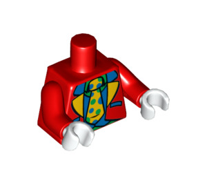 LEGO Red Small Clown Torso (973 / 88585)