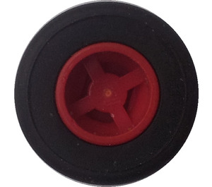 LEGO Red Small Wheel With Slick Tyre