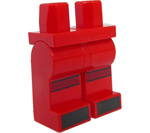 LEGO Rood Soccer Player Minifigure Heupen en benen (100311 / 100965)