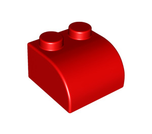 LEGO Rood Soft 2 x 2 met Curve Rood (50854 / 71727)