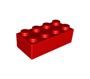 LEGO Rouge Soft Brique 2 x 4 (22145 / 50845)