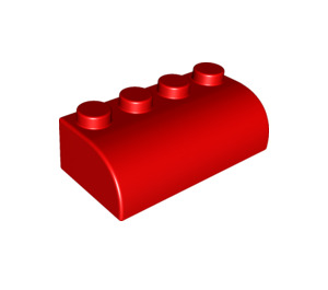 LEGO Red Soft Brick 2 x 4 with curved top (50855)
