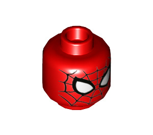LEGO Red Spider-Man Minifigure Head (Recessed Solid Stud) (3626 / 74384)