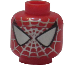 LEGO Rot Spiderman Kopf (Sicherheitsnoppe) (3626)