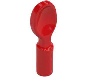 LEGO Červená Spoon s Krátký Rukojeť a Plochý konec (80179)