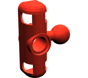 LEGO Red Steering Arm with Two Ball Sockets (6571)