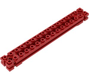 LEGO Rot Support 2 x 16 x 2 Träger Dreieckig (30518)