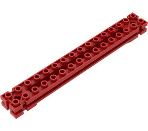 LEGO rot Support 2 x 16 x 2 Träger Dreieckig (30518)