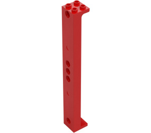 LEGO Rood Support 2 x 2 x 13 met 5 Pegholes (91176)