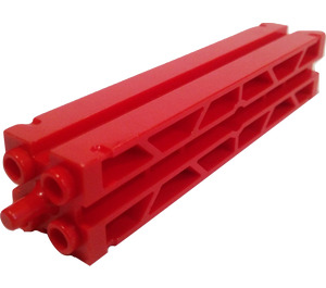 LEGO rouge Support 2 x 2 x 8 avec rainures sur deux côtés (30646)