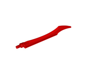 LEGO Red Sword with Curved Tip and Axle (11305)