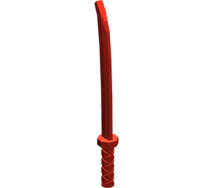 LEGO rot Schwert mit achteckiger Wache (Katana) (30173 / 88420)