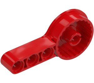 LEGO Red Technic Beam 3 with Female Click Rotation Joint (44225 / 65765)