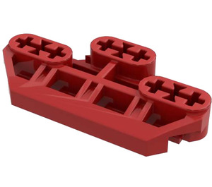 LEGO Red Technic Connector Block 3 x 6 with Six Axle Holes and Groove (32307)