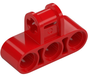 LEGO Rood Technic Kruis Blokje 3 x 2 (As/Drievoudig Pin) (42191 / 63869)