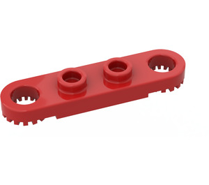 LEGO rouge Technic assiette 1 x 4 avec des trous (4263)