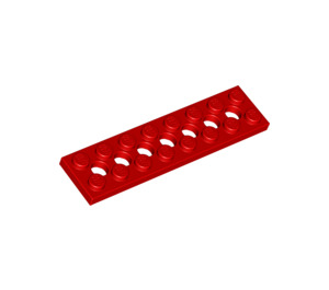 LEGO rot Technic Platte 2 x 8 mit Löcher (3738)