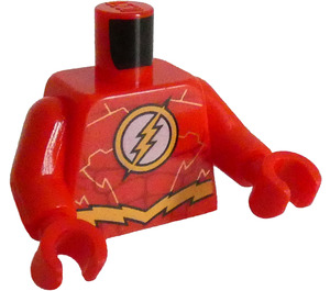 LEGO червен The Flash минифиг Торс (973 / 76382)