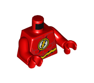 LEGO Rød The Flash Minifigur Overkropp (973 / 76382)