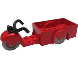 LEGO Red Three Wheeled Motorcycle