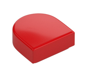 LEGO Red Tile 1 x 1 Half Oval (24246 / 35399)