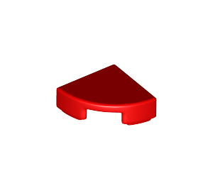 LEGO Red Tile 1 x 1 Quarter Circle (25269 / 84411)
