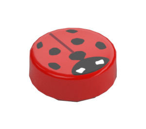 LEGO Red Tile 1 x 1 Round with Ladybug (35380 / 104742)