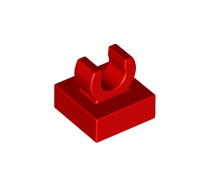 LEGO Red Tile 1 x 1 with Clip (Raised "C") (15712 / 44842)