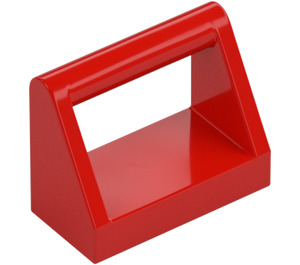 LEGO Rood Tegel 1 x 2 met Handvat (2432)