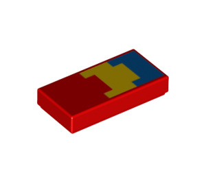 LEGO rot Fliese 1 x 2 mit Minecraft Parrot Flügel mit Nut (3069 / 47138)