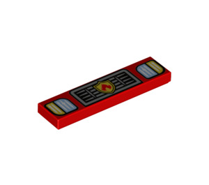 LEGO rouge Tuile 1 x 4 avec Headlights et Feu logo (2431 / 78209)