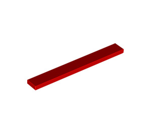 LEGO Red Tile 1 x 8 (4162)