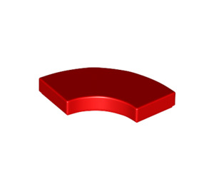 LEGO Red Tile 2 x 2 Curved Corner (27925)