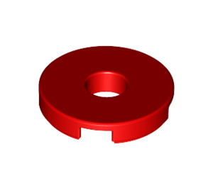 LEGO Red Tile 2 x 2 Round with Hole in Center (15535)