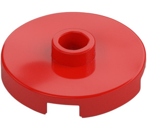 LEGO Red Tile 2 x 2 Round with Stud (18674)