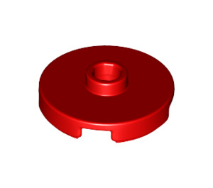 LEGO Red Tile 2 x 2 Round with Stud (18674)
