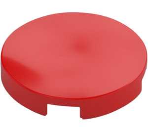 LEGO Red Tile 2 x 2 Round with "X" Bottom (4150)