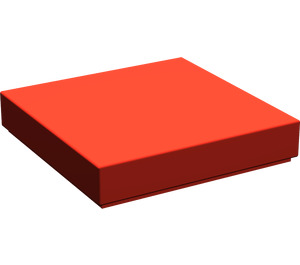 LEGO Red Tile 2 x 2 (Undetermined Groove - To be deleted)