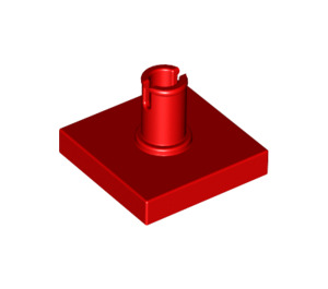LEGO Rood Tegel 2 x 2 met Verticaal Pin (2460 / 49153)