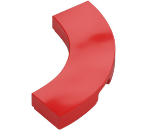 LEGO Red Tile 3 x 3 Curved Corner (79393)