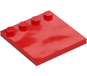 LEGO Red Tile 4 x 4 with Studs on Edge (6179)