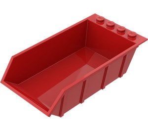 LEGO rouge Tipper Seau 4 x 6 avec des tenons pleins (15455)