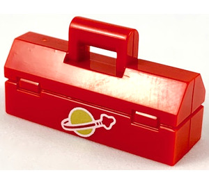 LEGO Rot Toolbox mit Classic Weltraum Logo (49961 / 98368)