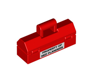 LEGO Red Toolbox with "Property of Ned Flanders" (16978 / 98368)