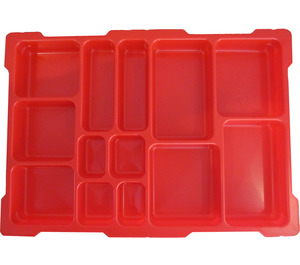 LEGO Red Top Tray for Lego Education Storage Bin - 13 Compartments (54572)